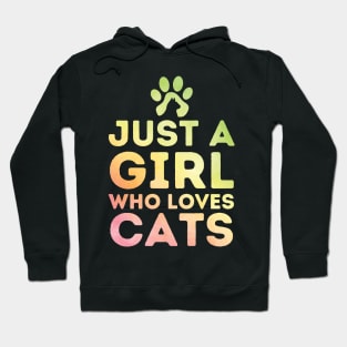 Just a Girl Who Loves Cat Hoodie